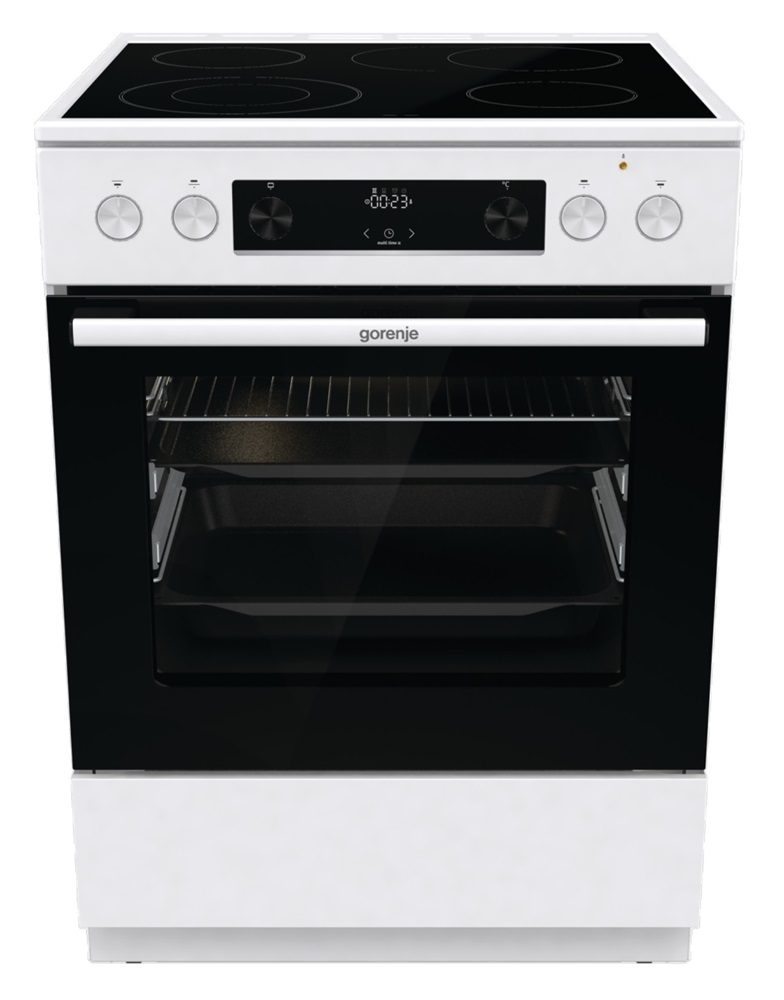 Gorenje GECS6C70WPA fehér, szabadonálló, kerámialapos, elektromos, főzőzóna: 4, sütő:71L, grill, tűzhely