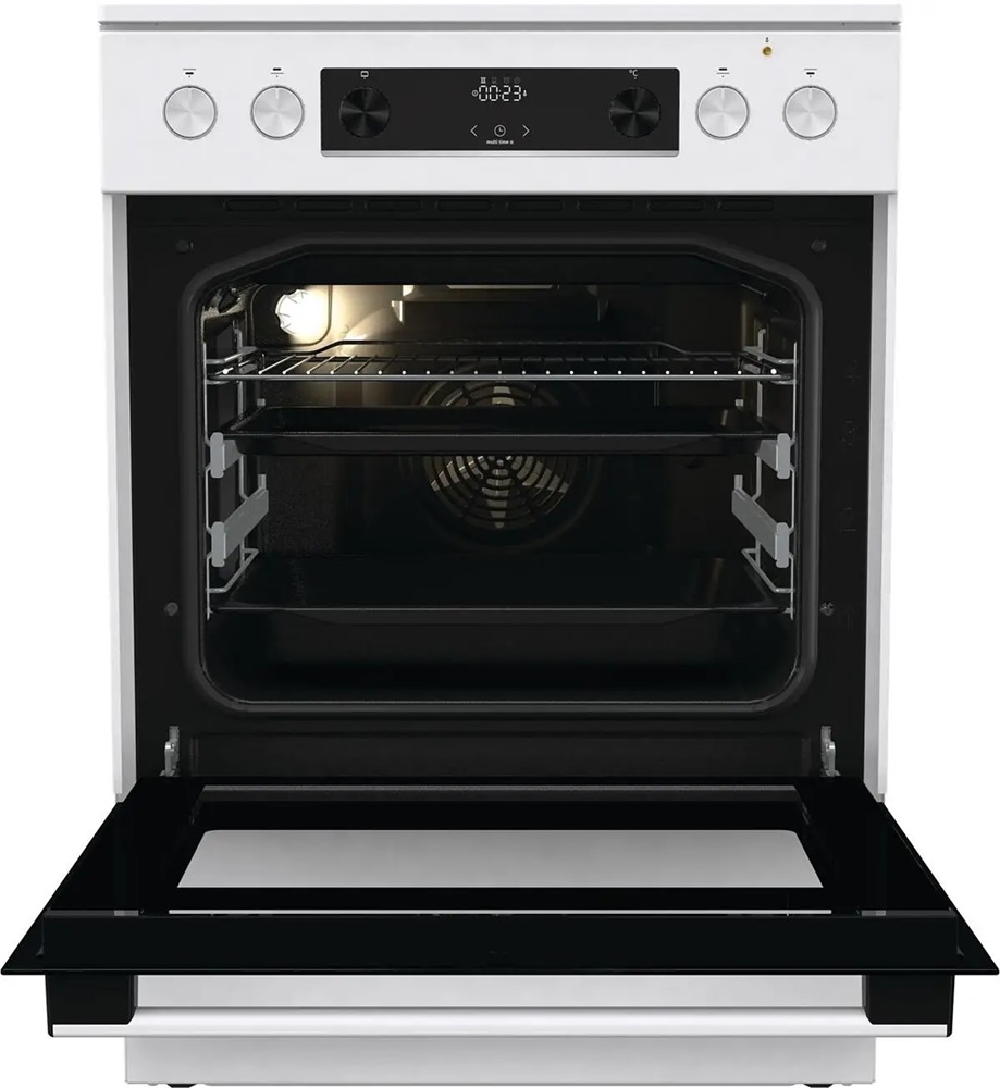 Gorenje GECS6C70WPA fehér, szabadonálló, kerámialapos, elektromos, főzőzóna: 4, sütő:71L, grill, tűzhely