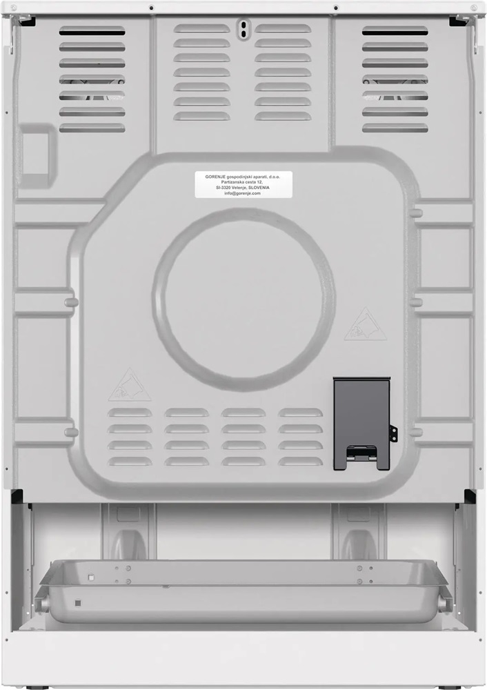 Gorenje GECS6C70WPA fehér, szabadonálló, kerámialapos, elektromos, főzőzóna: 4, sütő:71L, grill, tűzhely