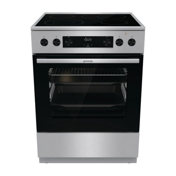Gorenje GECS6C70XPA inox-fekete, szabdonálló, kerámialapos, főzőzóna:4, sütőtér:71L, tűzhely