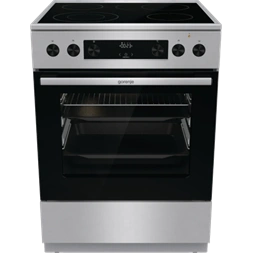 Gorenje GECS6C70XPA inox-fekete, szabdonálló, kerámialapos, főzőzóna:4, sütőtér:71L, tűzhely