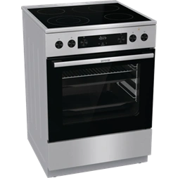 Gorenje GECS6C70XPA inox-fekete, szabdonálló, kerámialapos, főzőzóna:4, sütőtér:71L, tűzhely