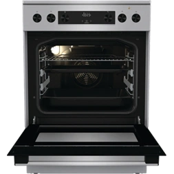 Gorenje GECS6C70XPA inox-fekete, szabdonálló, kerámialapos, főzőzóna:4, sütőtér:71L, tűzhely