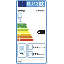 Gorenje GEIT5C60BPG fekete, szabadonálló, indukciós, főzőzóna:4, sütőtér:70L, tűzhely