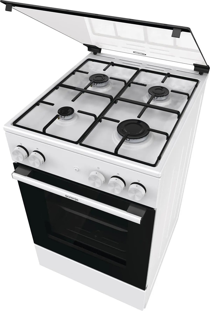 Gorenje GG5A13WJ fehér, szabadonálló, gáz, főzőzóna: 4, sütő:70L, tűzhely