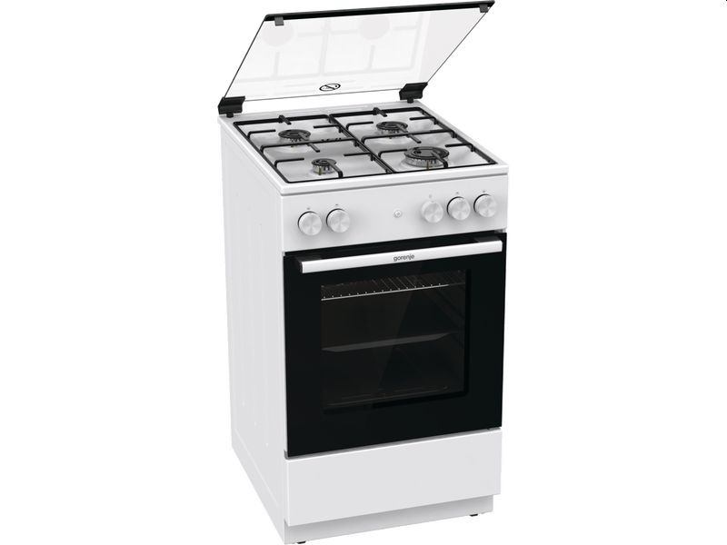 Gorenje GG5A13WJ fehér, szabadonálló, gáz, főzőzóna: 4, sütő:70L, tűzhely