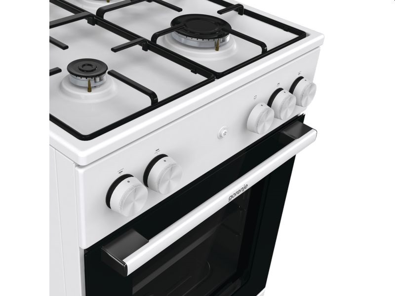 Gorenje GG5A13WJ fehér, szabadonálló, gáz, főzőzóna: 4, sütő:70L, tűzhely
