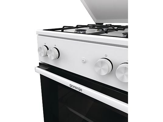 Gorenje GG5A14WJ fehér, szabadonálló, gáz, főzőzóna: 4, sütő:77L, tűzhely
