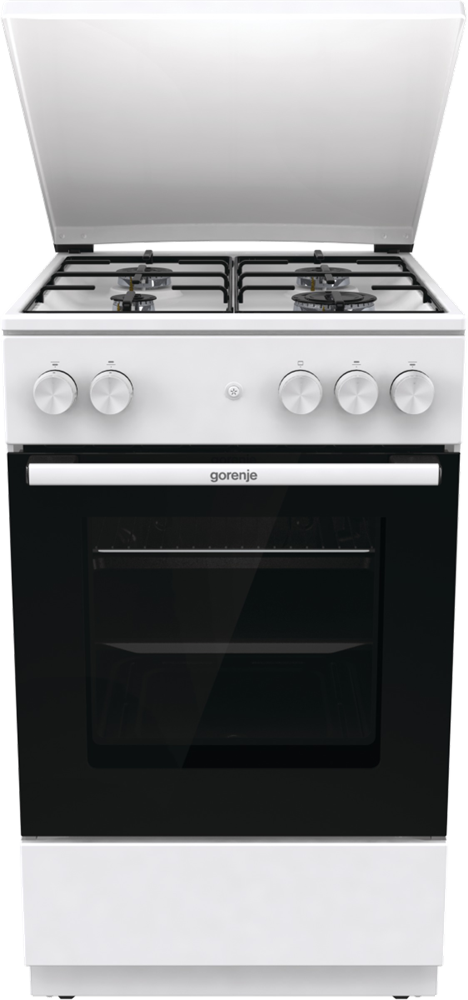Gorenje GG5A14WJ fehér, szabadonálló, gáz, főzőzóna: 4, sütő:77L, tűzhely