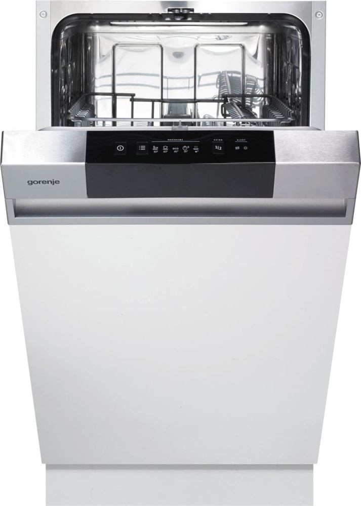 Gorenje GI520E15X programok száma: 5, keskeny beépíthető, 9 terítékes mosogatógép 