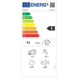 Gorenje GI642E90 beépíthető 13 terítékes mosogatógép