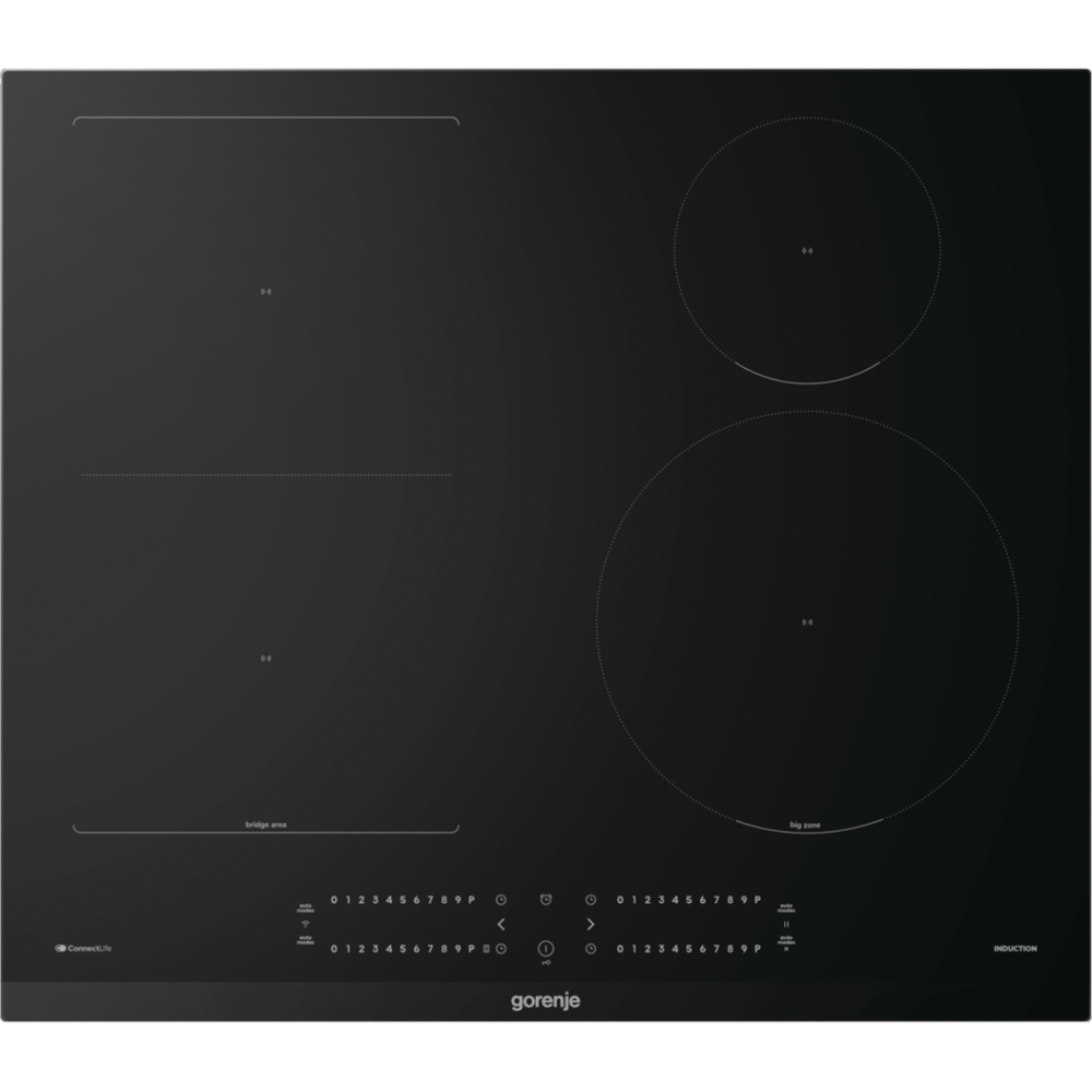 Gorenje GI6432BCWF fekete, beépíthető, indukciós, főzőzóna: 4, beépíthető méret: 56cm, főzőlap