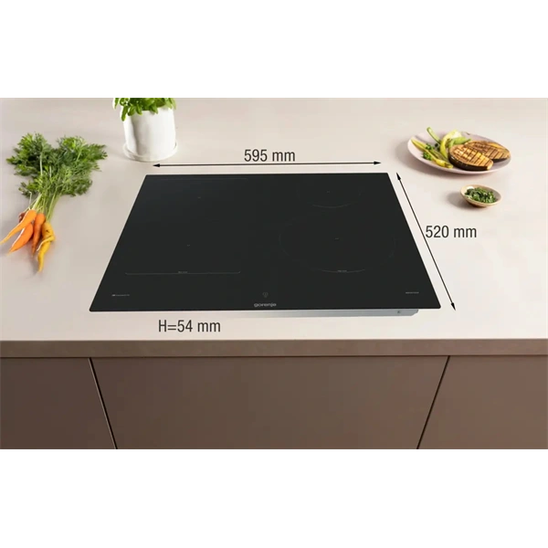 Gorenje GI6433SRWF fekete, beépíthető, indukciós, 4 főzőzóna, főzőlap