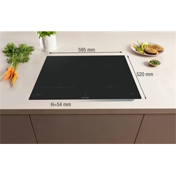 Gorenje GI6433SRWF fekete, beépíthető, indukciós, 4 főzőzóna, főzőlap