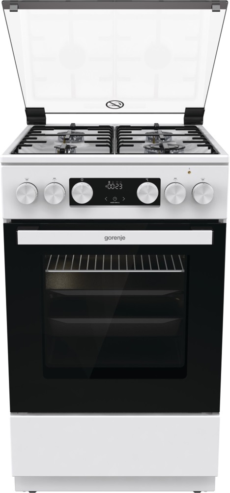 Gorenje GK5C41WH-B fehér, szabadonálló, gáz, kombinált, főzőzóna: 4, sütő:77L, grill, tűzhely