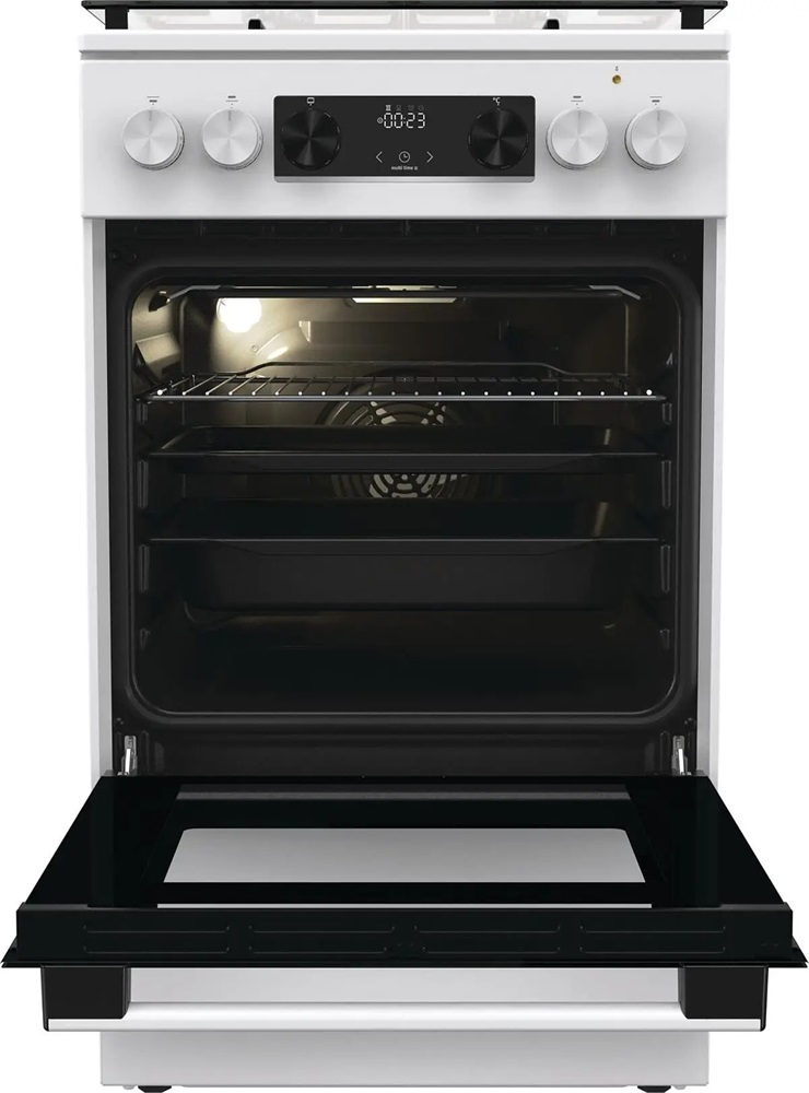 Gorenje GK5C41WJ fehér, szabadonálló, gáz, kombinált, főzőzóna: 4, sütő:62L, grill, tűzhely