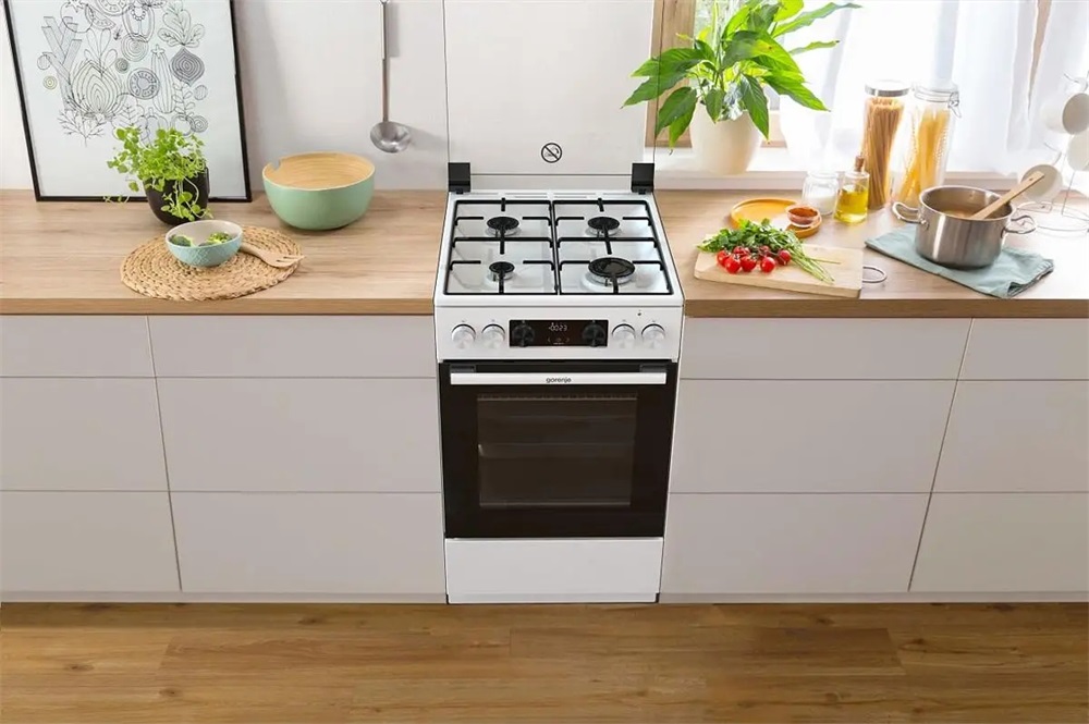 Gorenje GK5C41WJ fehér, szabadonálló, gáz, kombinált, főzőzóna: 4, sütő:62L, grill, tűzhely