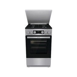 Gorenje GK5C42SH-B Inox, szabadonálló, gáz, kombinált, főzőzóna: 4, sütő:70L, grill, tűzhely