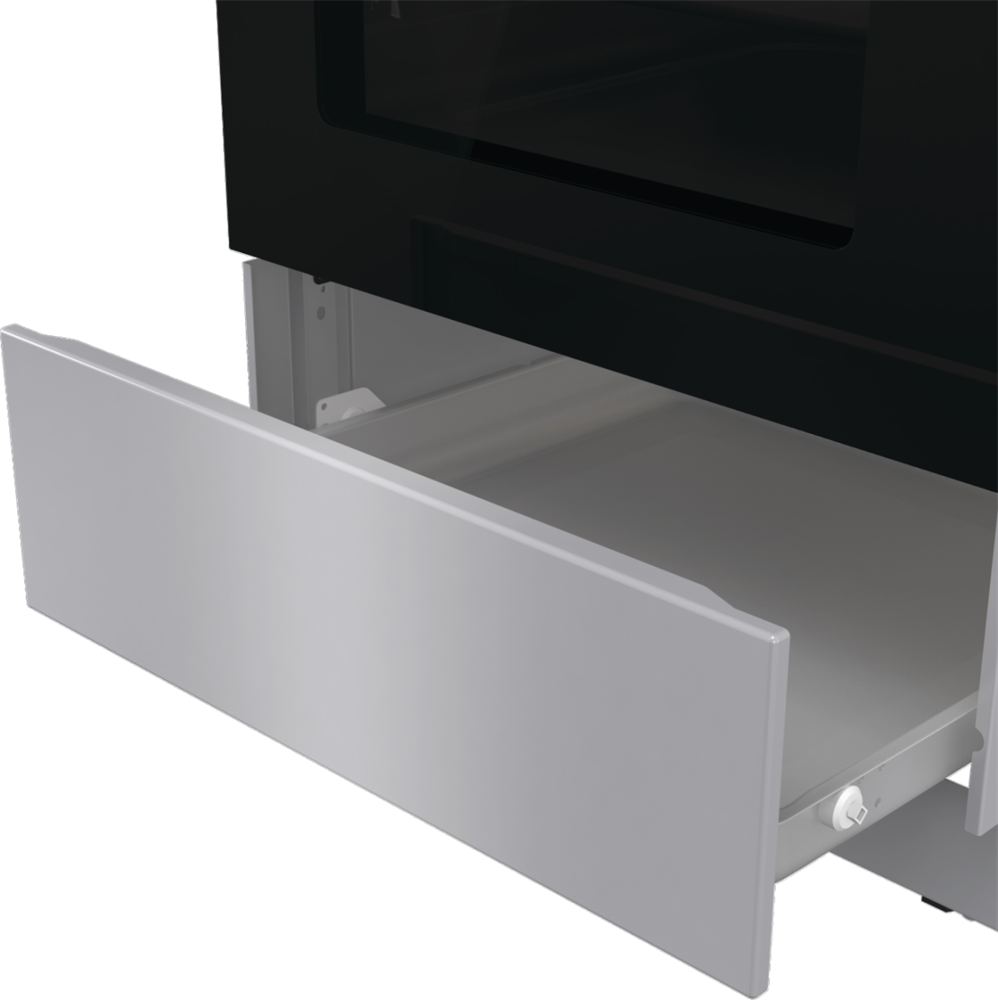 Gorenje GK5C42SH-B Inox, szabadonálló, gáz, kombinált, főzőzóna: 4, sütő:70L, grill, tűzhely