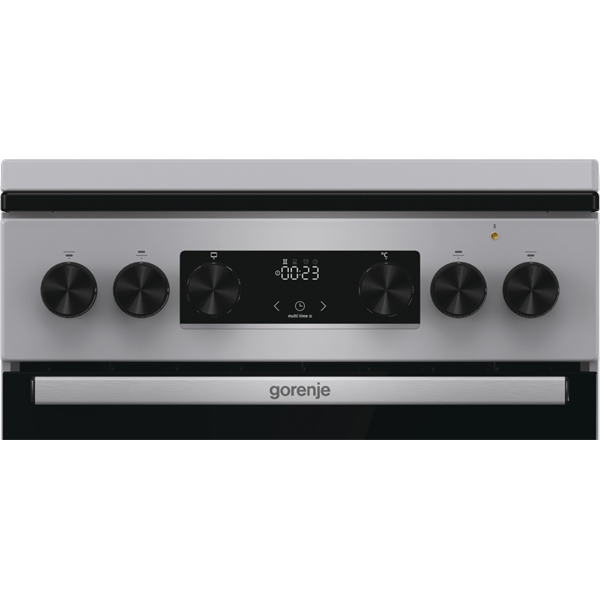 Gorenje GK5C42SJ szürke, szabadonálló, gáz, kombinált, főzőzóna: 4, sütő:62L, grill, tűzhely
