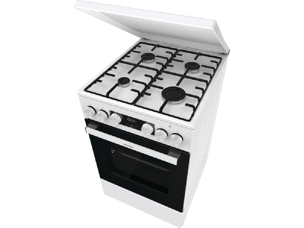 Gorenje GK5C42WH-B fehér, szabadonálló, gáz, kombinált, főzőzóna: 4, sütő:70L, grill, tűzhely