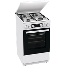 Gorenje GK5C42WH-B fehér, szabadonálló, gáz, kombinált, főzőzóna: 4, sütő:70L, grill, tűzhely (Újszerű)