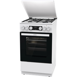 Gorenje GK5C42WH-B fehér, szabadonálló, gáz, kombinált, főzőzóna: 4, sütő:70L, grill, tűzhely (Újszerű)