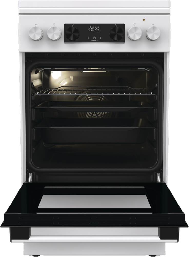 Gorenje GK5C42WJ fehér, szabadonálló, gáz, kombinált, főzőzóna: 4, sütő:62L, grill, tűzhely (Újszerű)