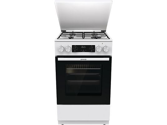 Gorenje GK5C42WJ fehér, szabadonálló, gáz, kombinált, főzőzóna: 4, sütő:62L, grill, tűzhely