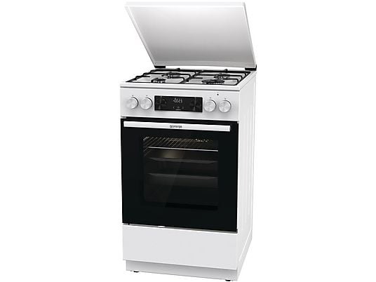 Gorenje GK5C42WJ fehér, szabadonálló, gáz, kombinált, főzőzóna: 4, sütő:62L, grill, tűzhely