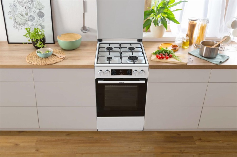 Gorenje GK5C42WJ fehér, szabadonálló, gáz, kombinált, főzőzóna: 4, sütő:62L, grill, tűzhely