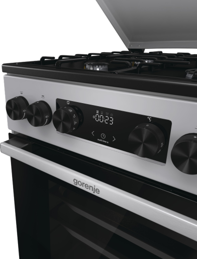 Gorenje GK5C63SH szürke, szabadonálló, gáz, kombinált, főzőzóna: 4, sütő:70L, grill, tűzhely