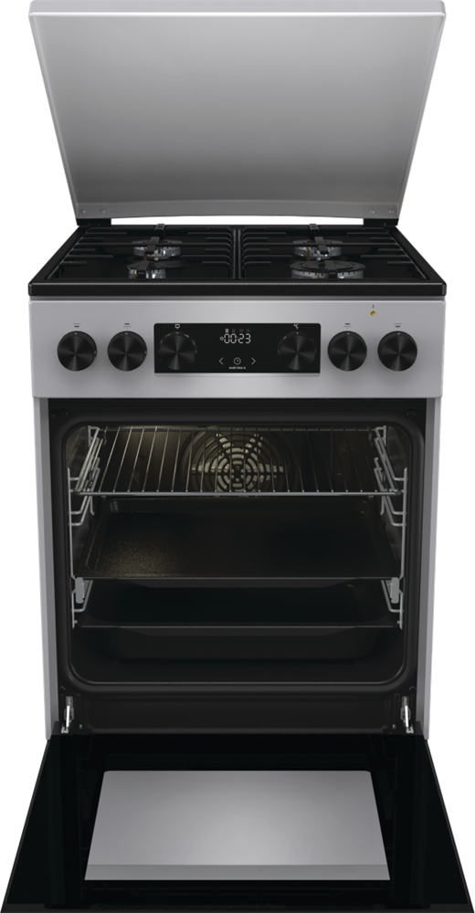 Gorenje GK5C63SH szürke, szabadonálló, gáz, kombinált, főzőzóna: 4, sütő:70L, grill, tűzhely