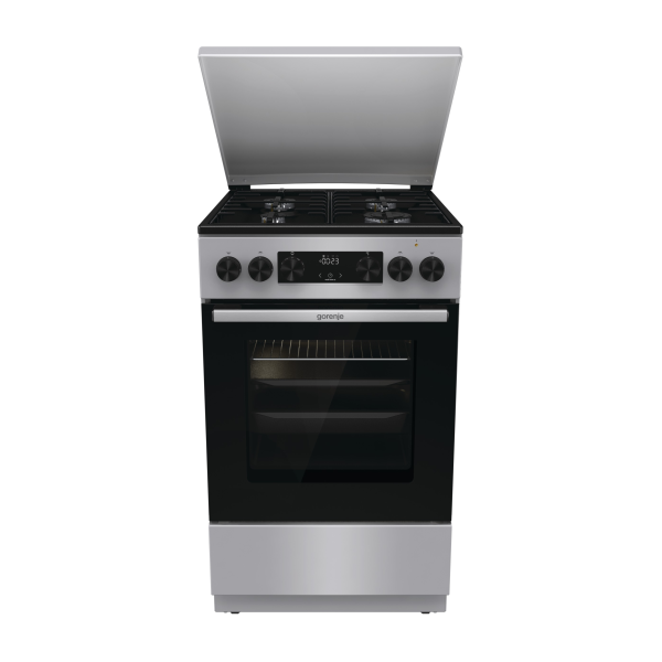 Gorenje GK5C63SH szürke, szabadonálló, gáz, kombinált, főzőzóna: 4, sütő:70L, grill, tűzhely