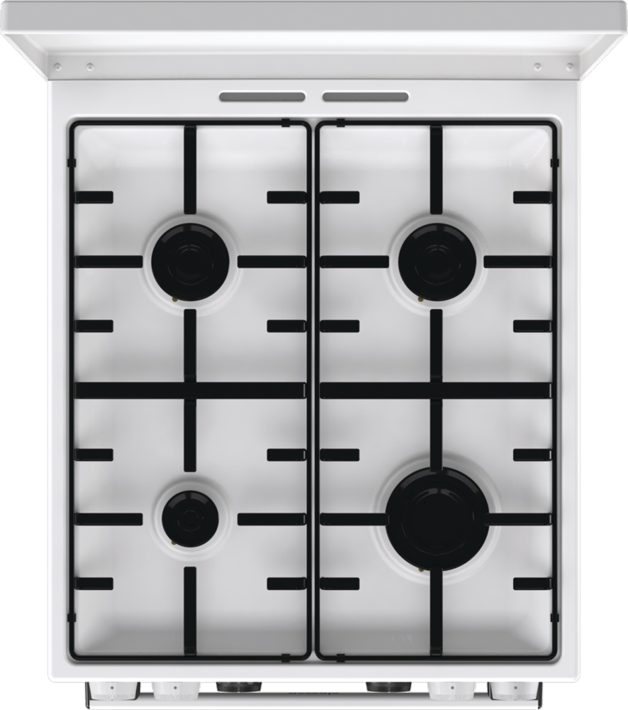 Gorenje GK5C64WH fehér, szabadonálló, gáz, kombinált, főzőzóna: 4, sütő:70L, grill, tűzhely (Újszerű)