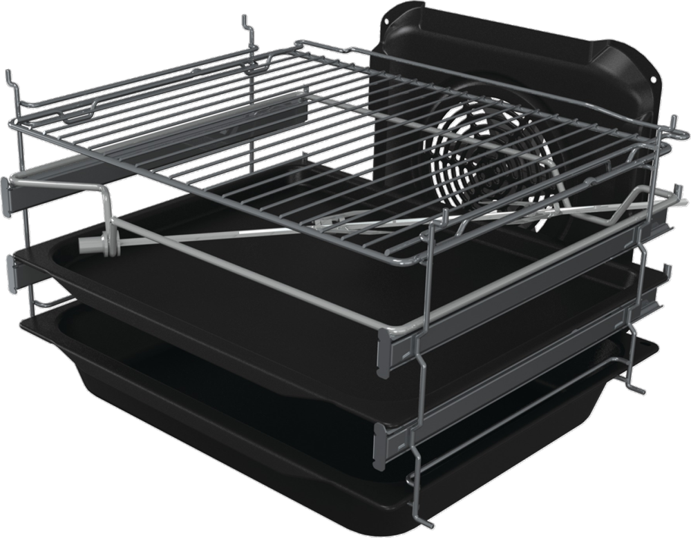 Gorenje GKS5C70XF inox, szabadonálló, gáz, kombinált, főzőzóna: 4, sütő:70L, grill, tűzhely