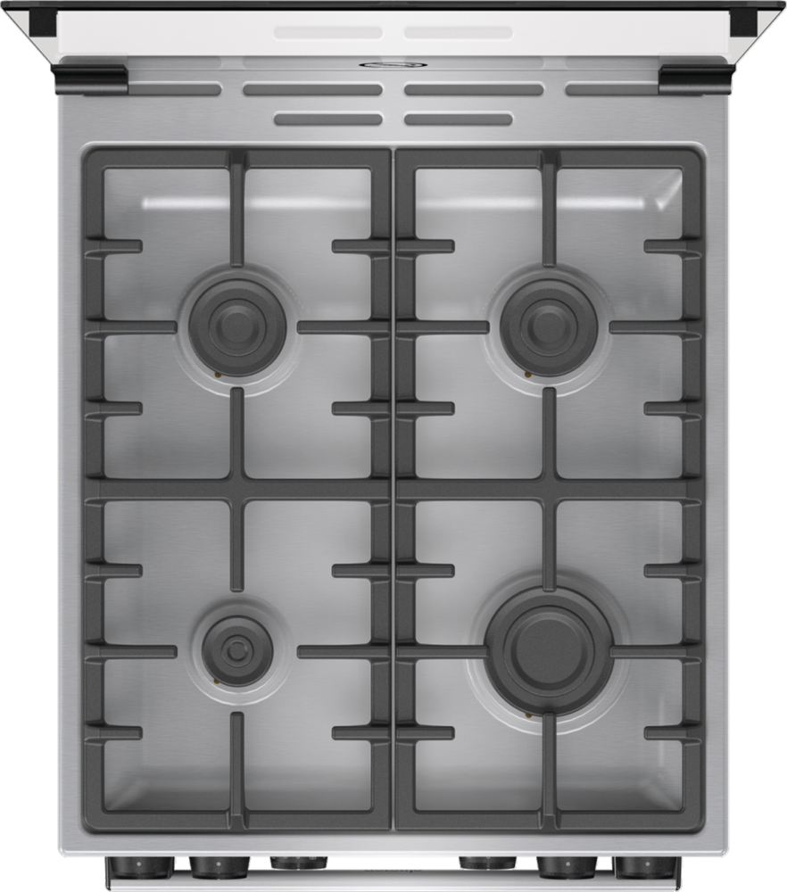 Gorenje GKS5C70XF inox, szabadonálló, gáz, kombinált, főzőzóna: 4, sütő:70L, grill, tűzhely