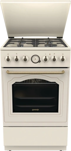 Gorenje GKS5C71CLI bézs, szabadonálló, gáz, kombinált, főzőzóna:4, sütőtér:70L, tűzhely