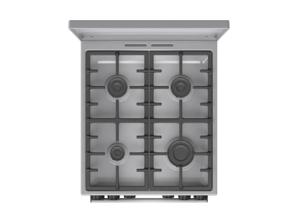 Gorenje GKS5C71XF Inox, szabadonálló, gáz, kombinált, főzőzóna: 4, sütő:70L, grill, tűzhely