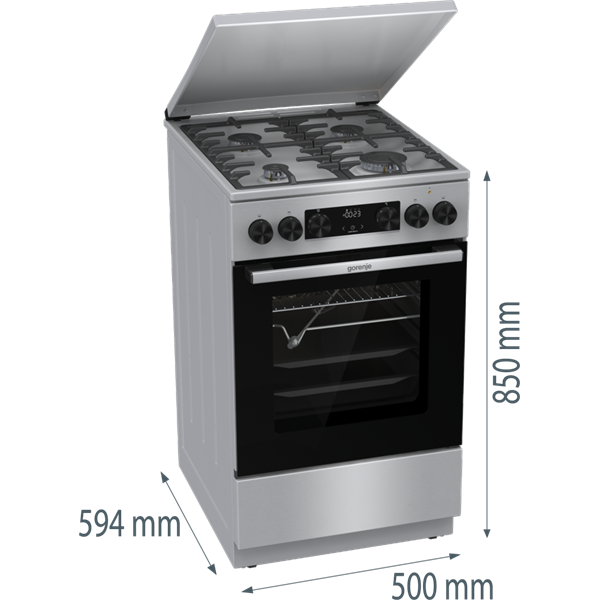 Gorenje GKS5C71XF kombinált gáztűzhely