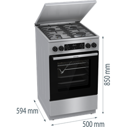 Gorenje GKS5C71XF kombinált gáztűzhely