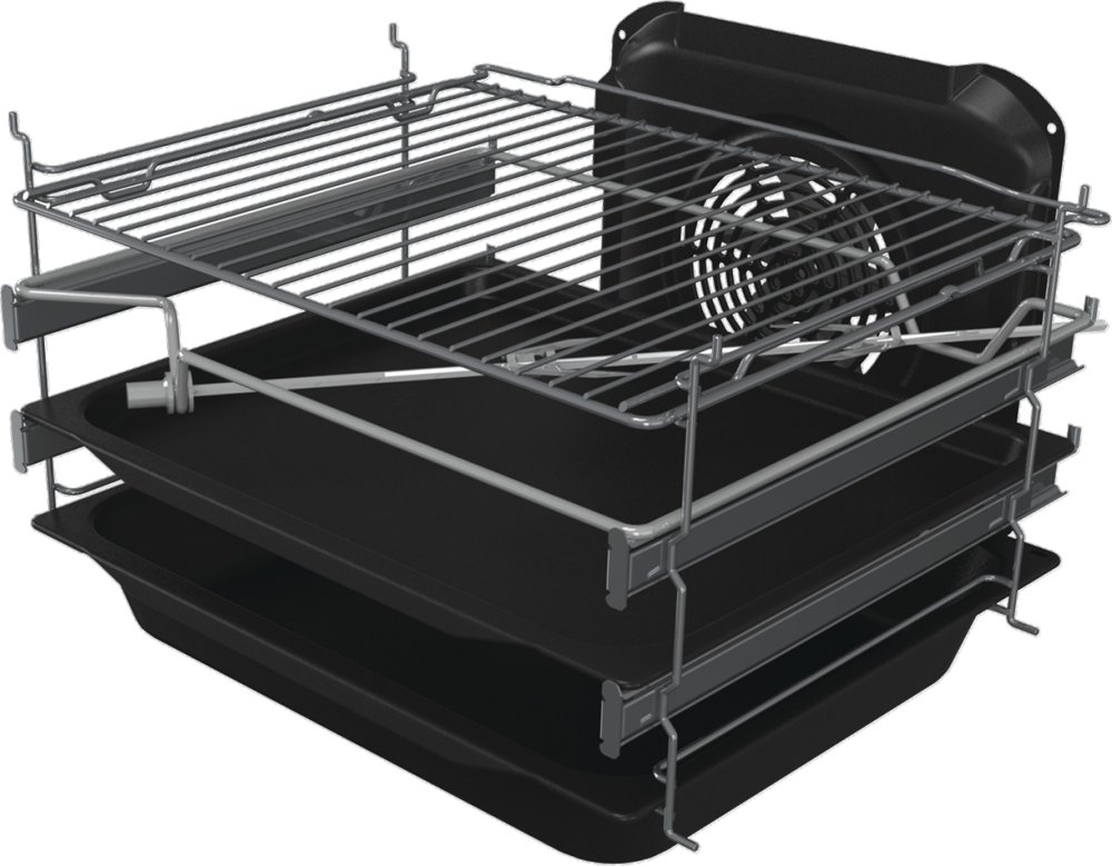 Gorenje GKS5C71XF Inox, szabadonálló, gáz, kombinált, főzőzóna: 4, sütő:70L, grill, tűzhely