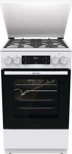 Gorenje GKS5C72WF fehér, szabadonálló, gáz, kombinált, főzőzóna: 4, sütő:70L, grill, tűzhely