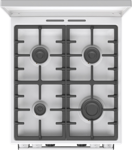 Gorenje GKS5C72WF fehér, szabadonálló, gáz, kombinált, főzőzóna: 4, sütő:70L, grill, tűzhely