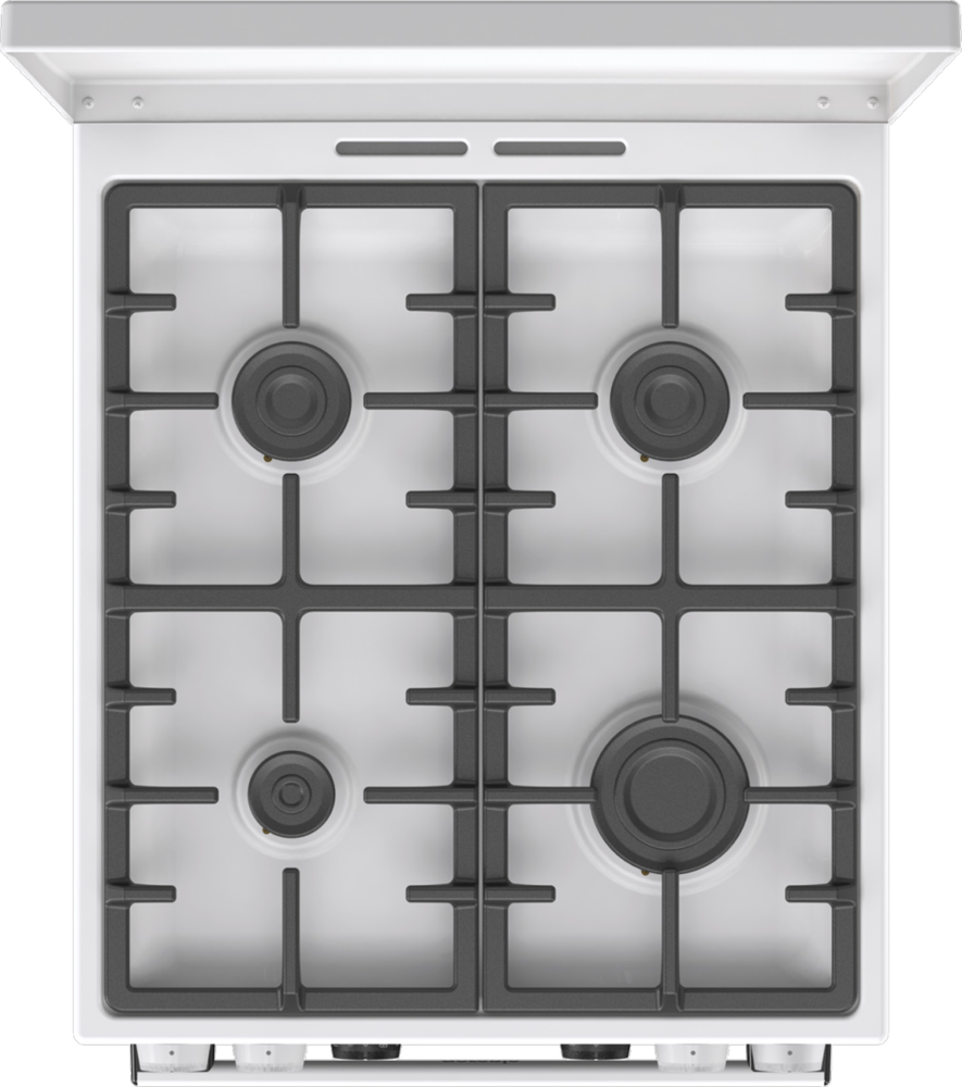 Gorenje GKS5C72WF fehér, szabadonálló, gáz, kombinált, főzőzóna: 4, sütő:70L, grill, tűzhely