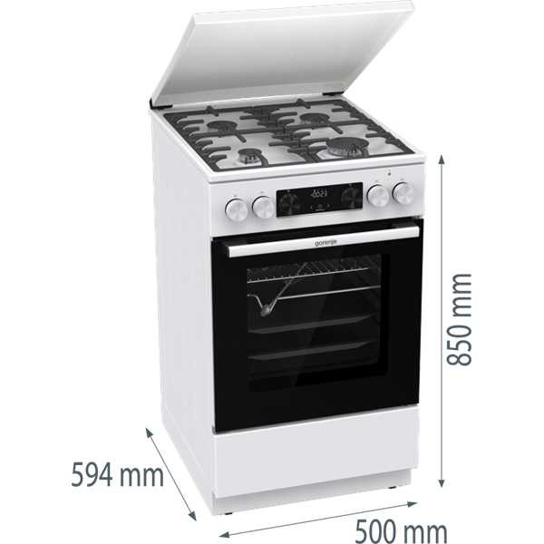 Gorenje GKS5C72WF kombinált gáztűzhely