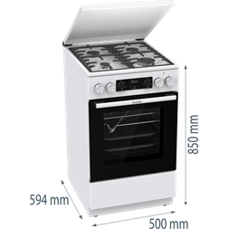 Gorenje GKS5C72WF kombinált gáztűzhely