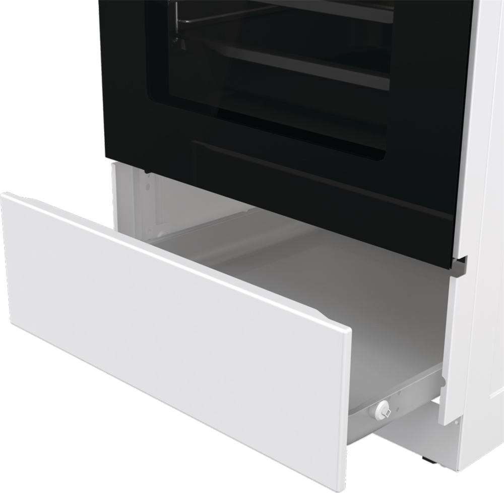 Gorenje GKS5C72WF fehér, szabadonálló, gáz, kombinált, főzőzóna: 4, sütő:70L, grill, tűzhely
