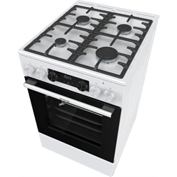 Gorenje GKS5C75WF fehér, szabadonálló, 5 égős, kombinált gáztűzhely
