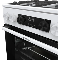 Gorenje GKS5C75WF fehér, szabadonálló, 5 égős, kombinált gáztűzhely